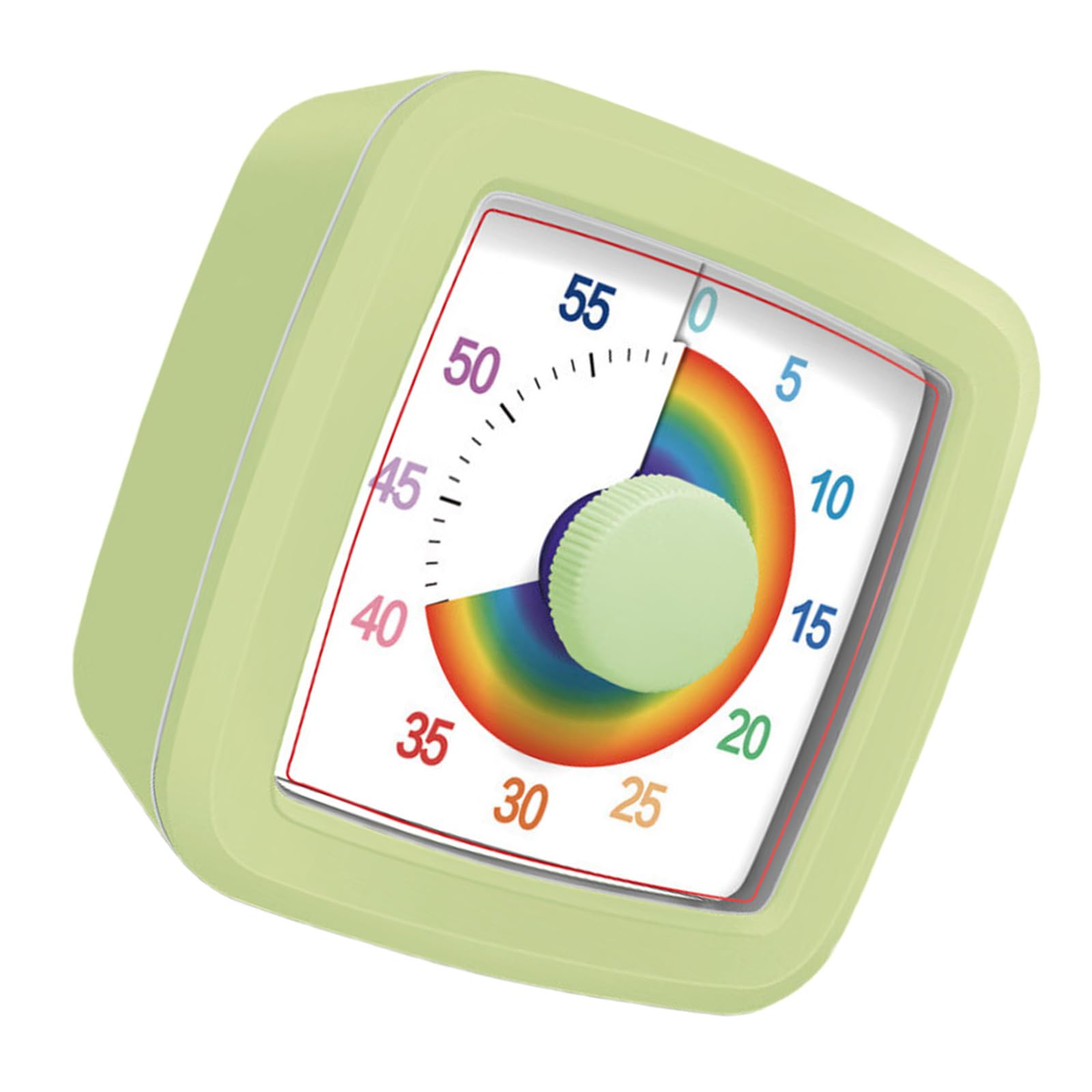 Tsophreniq Green 60-Minute Colorful Countdown Timer For Learning Easy Time Setting Countdown Timer