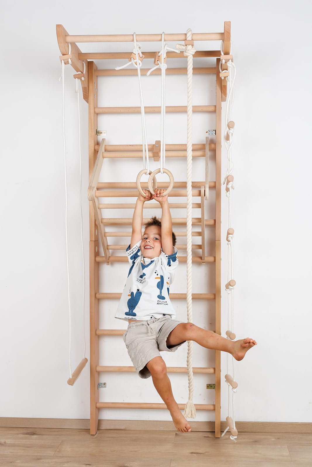 Escalera Sueca Barras de Pared Kinder-4-240, Gimnasia de los niños en casa, Complejo Deportivo de Gimnasia
