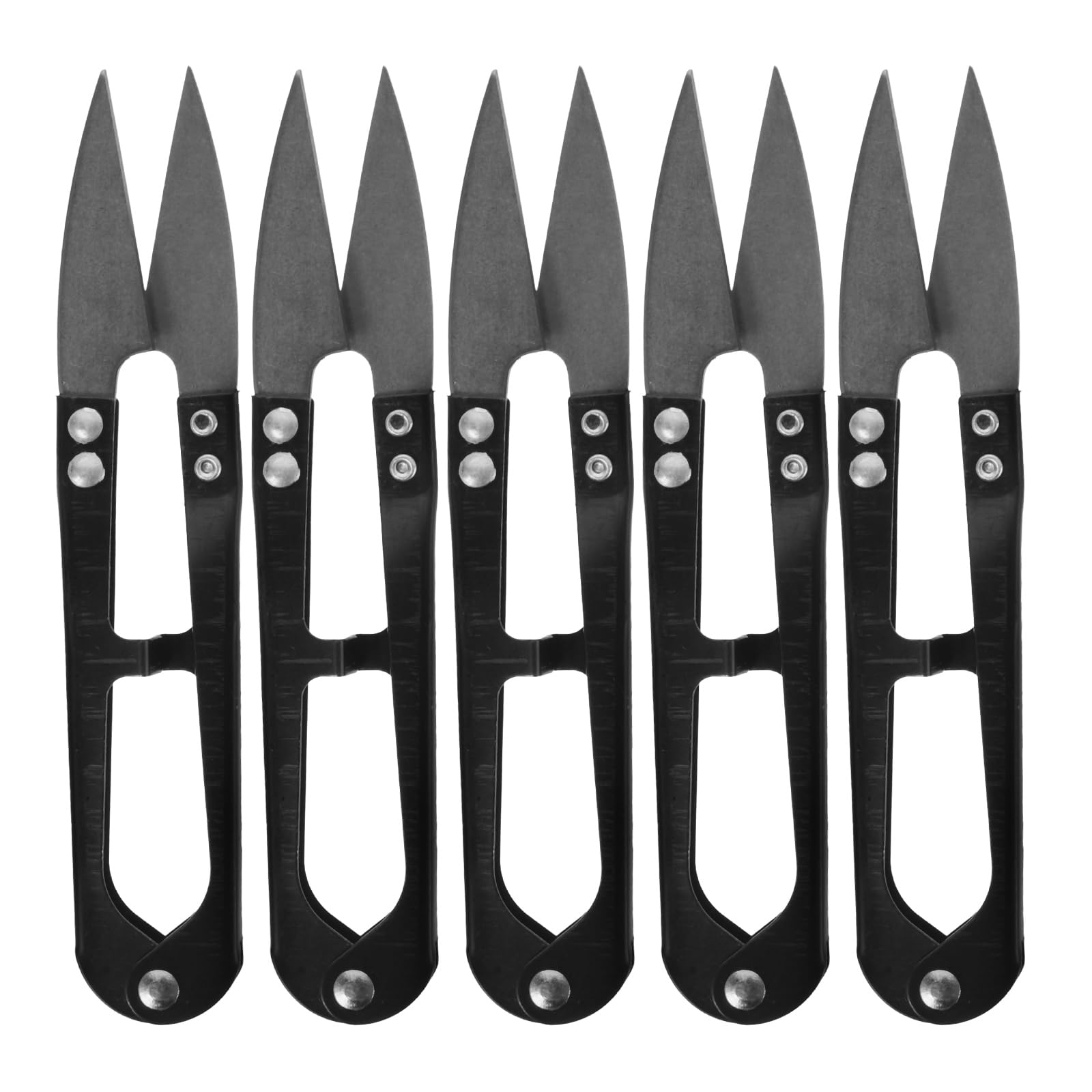 OUNONA 5 Pièces Ciseaux couture professionnels en acier inoxydable, Petits ciseaux universels pour couper le fil avec précision,