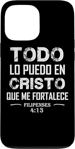 Miniatura 64 de Funda para iPhone 12/12 Pro Filipenses Todo Lo Puedo En Cristo Biblia Cristiana