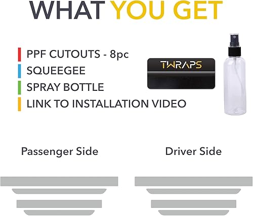 Miniatura 2 de Película de protección transparente de entrada de puerta (PPF) para Lucid Air (10mil)