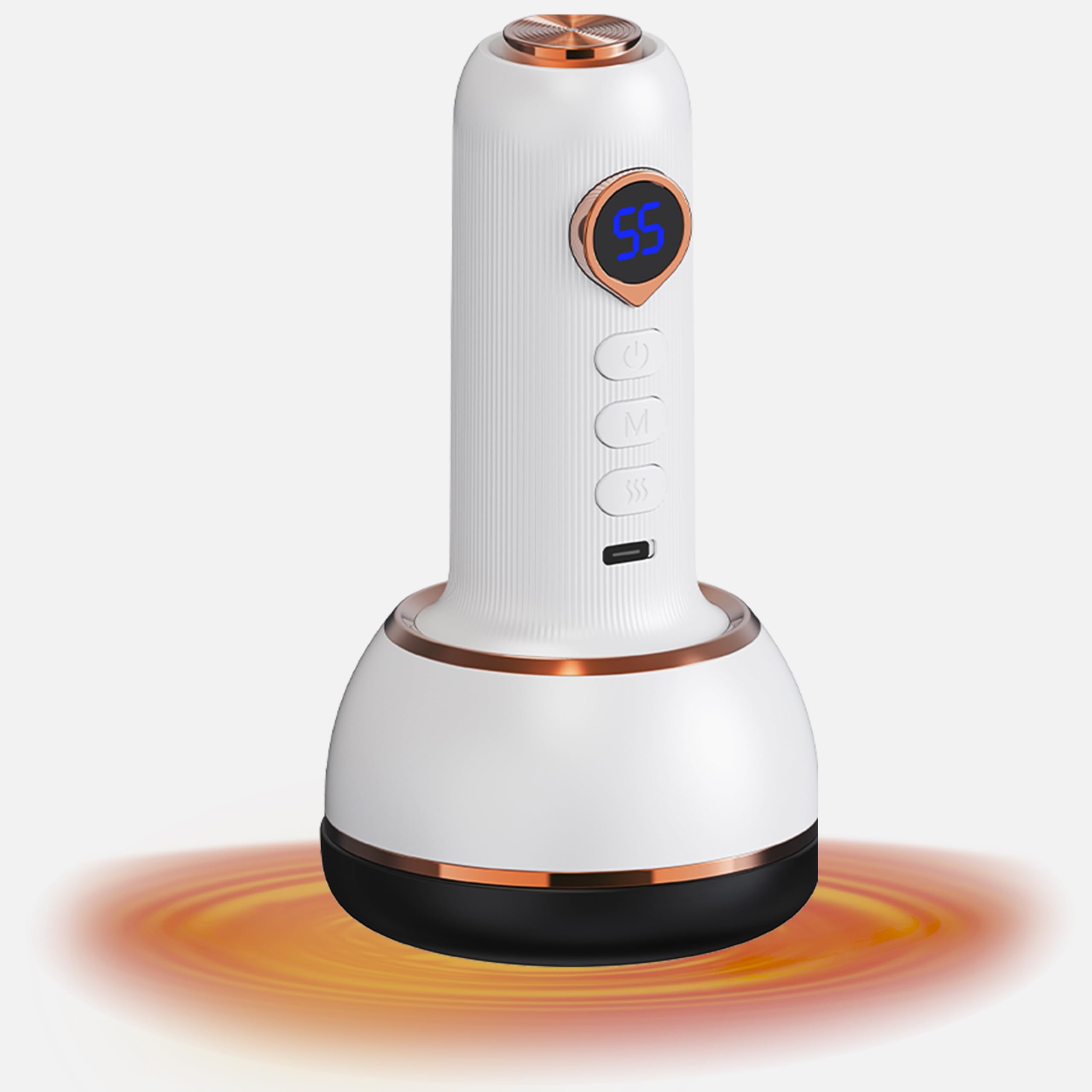 Veno Pulse Neuropathie Fußmassagegerät, lymphatic Drainage Massager, Venopulse Gegen Krampfadern mit Wärmefunktion und Vibration, Massagegerät für Füße,Hände,Rücken (Weiß)