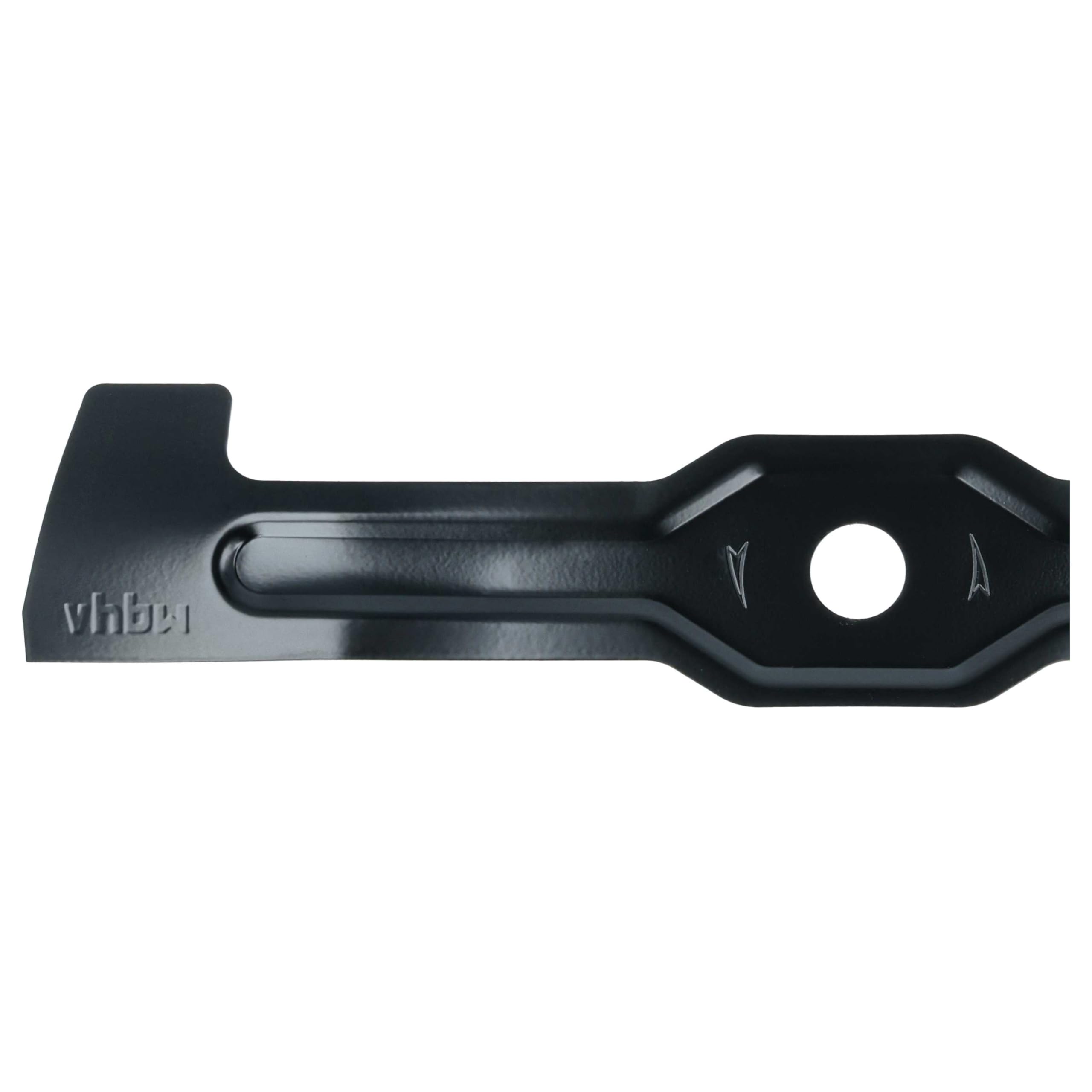 vhbw Ersatz-Messer kompatibel mit Makita DLM431, DLM431PT2, DLM431Z, DLM432 Rasenmäher - Ersatzklinge Schwarz