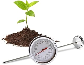 Soil Thermometer for Gardening,50CM Ground Thermometer Compost Thermometers-Digital Composting Guide,Garden Tools for Gardening,High Precision Temperature Sensor Tester Youthsa