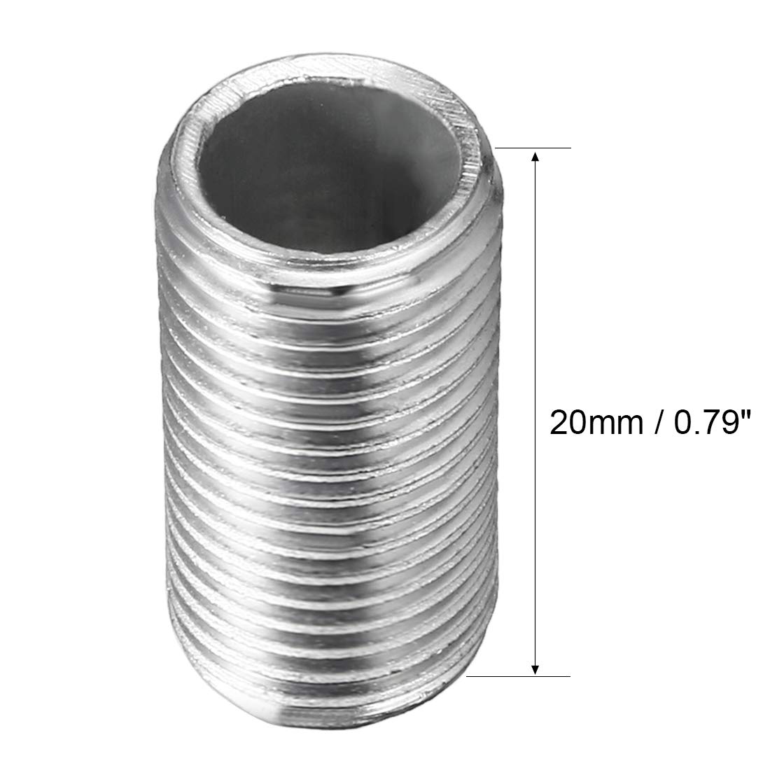 Amazon.com: uxcell Lamp Pipe Nipple, M10 Thread 20mm Length Hollow