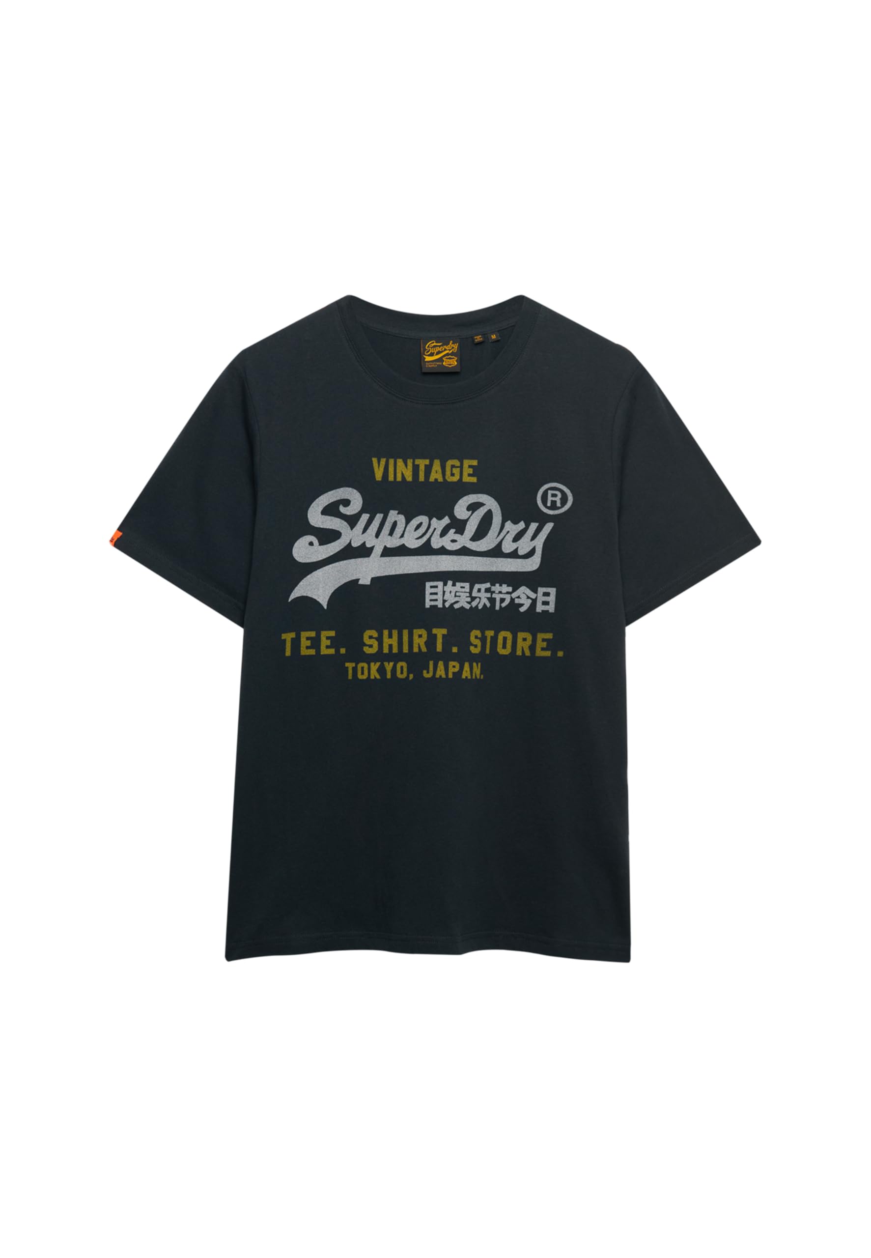 Superdry Bleu T-Shirt Vl Heritage Relaxed