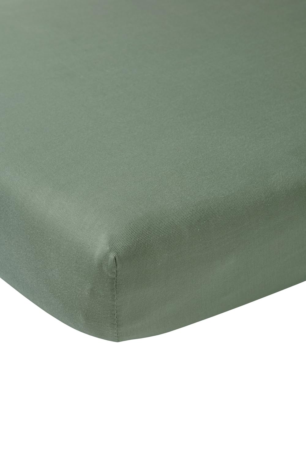 Lenzuolo Jersey Meyco Home 100% Cotone - 90x210/220cm Verde Bosco Per Letto Singolo - Foto 13