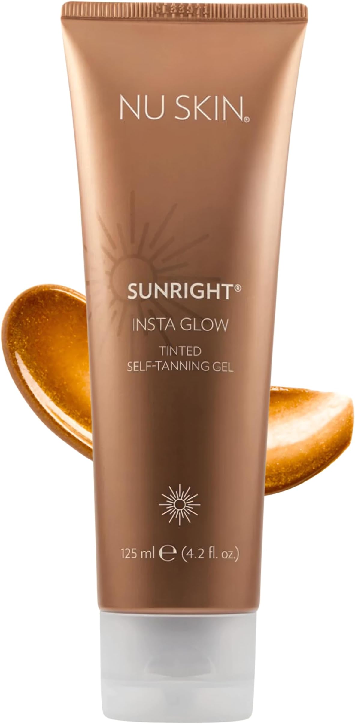 Nu Skin Sunright Insta Glow Self Tanner Gel | Natural Summer Tan for Face & Body | Beauty & Skin Care | Vitamin E & Avocado Oil | Natural Body Bronzer with DHA & Amino Acids | 4.2 oz | 1 Pack