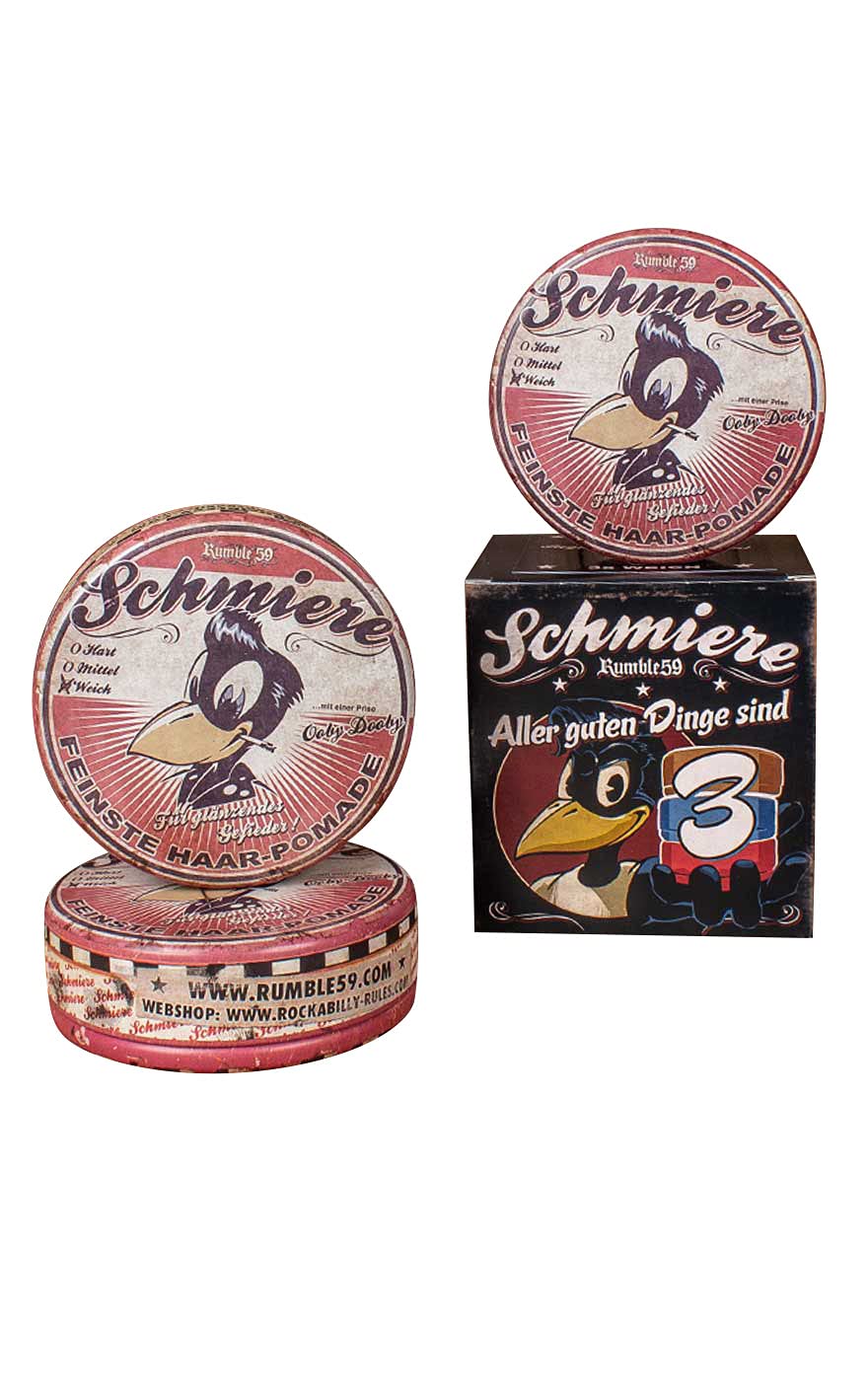Schmiere - Set of 3 Pomade Gloss/Soft - Pomade from Rumble59