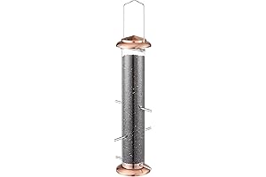 Metallic Nyjer Bird Feeder for Hassle-free Finch Mealtimes