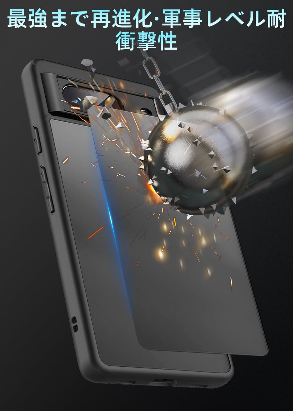 pixel7a 保護ケース付 Pixel7a ケース 耐衝撃 ウルトラ・シアー シリル シュピゲン