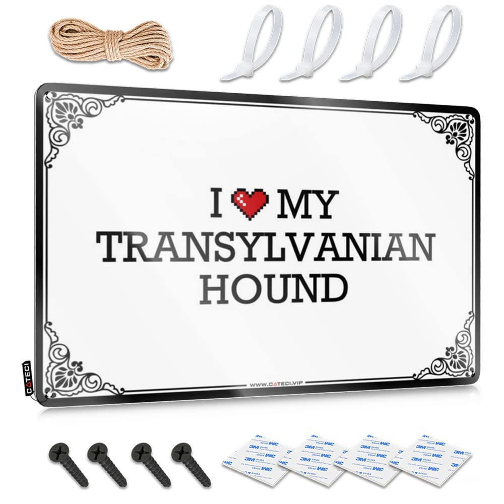 Fzfn Men's Colour I Love My Transylvanian Hound Collection Nostalgic - Stuff For Plaque Wall Art Decoration(30X40cm)