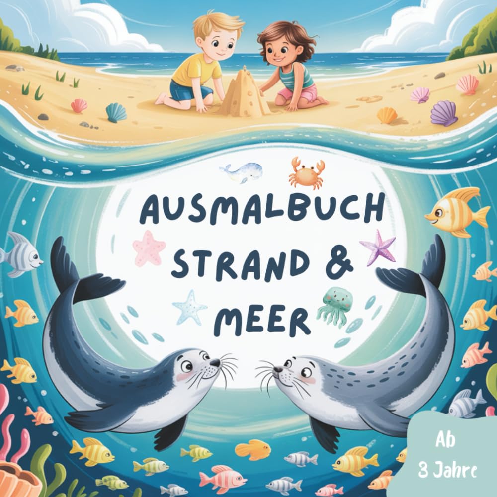 Ausmalbuch Strand und Meer