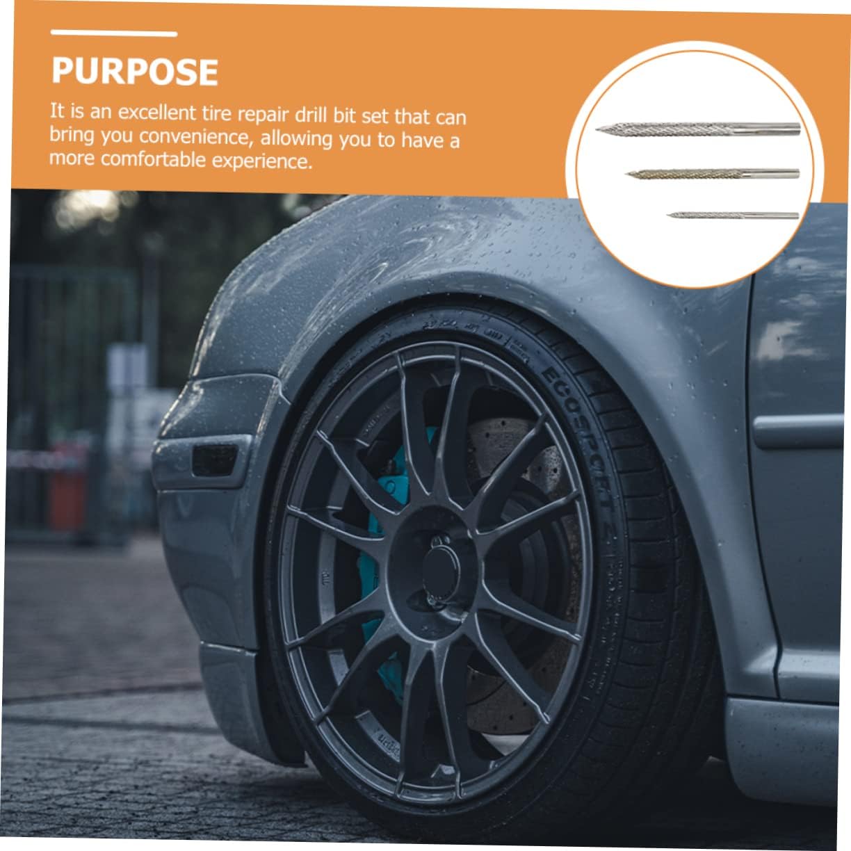 2sets Reamer Bit Metal Tire Repair Cutter Tool Kit Includes Carbide Drill Bits for Efficient Vehicle Repairs Design for Trucks Motorcycles and More