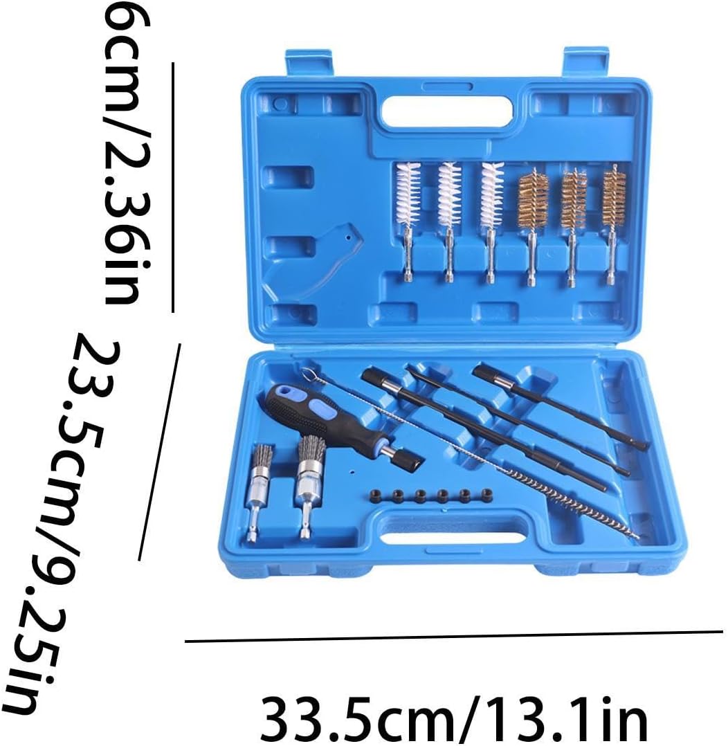 Engine Injector Cleaner Brush, Carbon Remover Tool Set, Workshop Kit