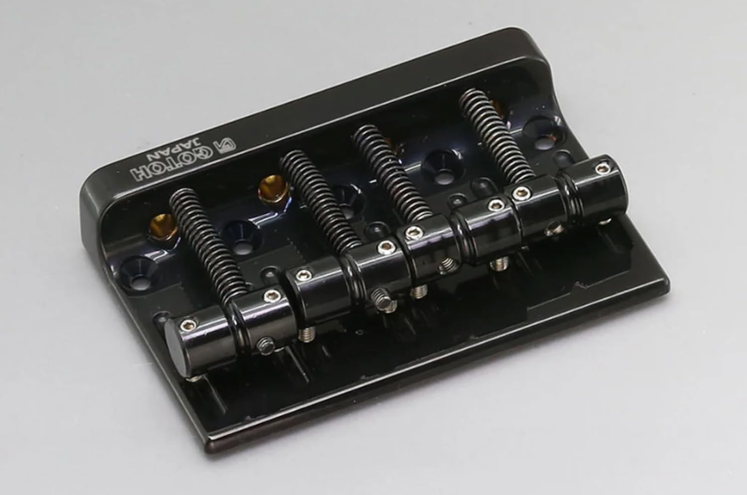 Gotoh Bass Bridge Black w/Screws 2-1/4" Allparts BB-0356-003