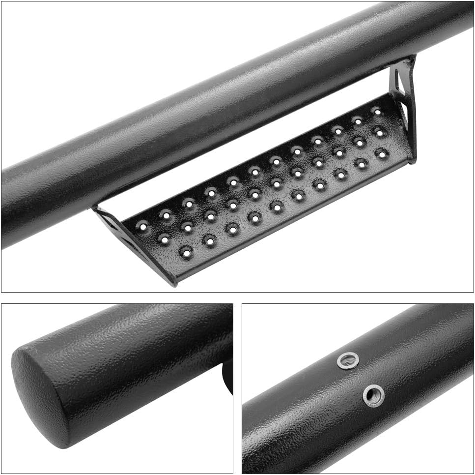 IKON MOTORSPORTS, Side Step Bars Compatible with 2017-2023 Ford F-250 Superduty SuperCrew Cab, Running Boards Nerf Bars Left Right Side Kit