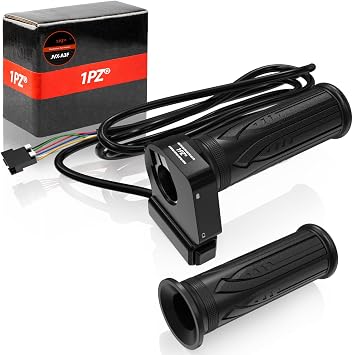 1PZ 36V E-Bike Throttle Grip for Jetson Bolt Pro Jetson JX10Electric Bike | Atlas Ancheer Dyu D3F D2F C3 C4 with LCD Voltage Display and Cruise Controll Button