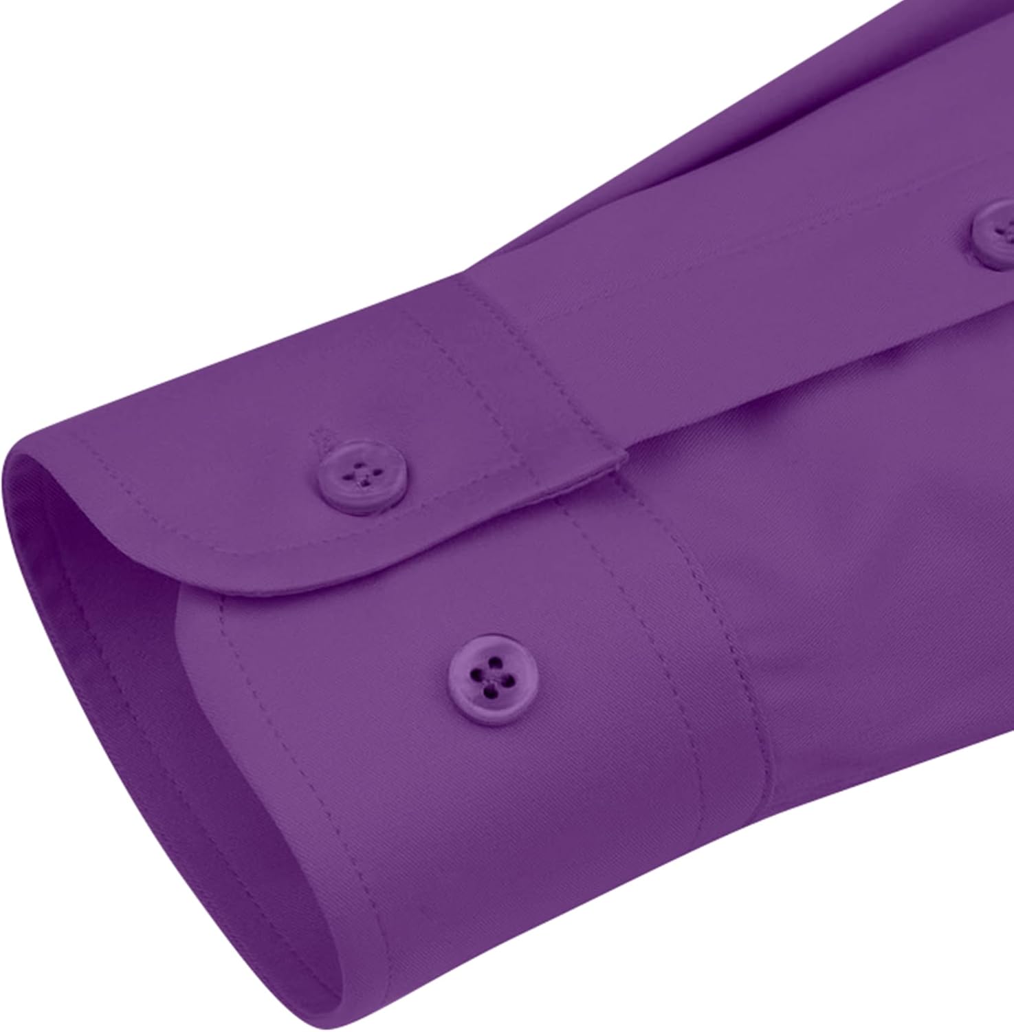 siliteelon Womens Classic-Fit Dress Shirts Long Sleeve Button Down Wrinkle-Free Stretch Solid Casual Work Office Blouse Top - Image 7