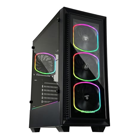 Enermax Squa 12 cm Pack of 3 (UCSQARGB12P-BP3) 120mm x 120mm x 26mm Desktop Computer Fans