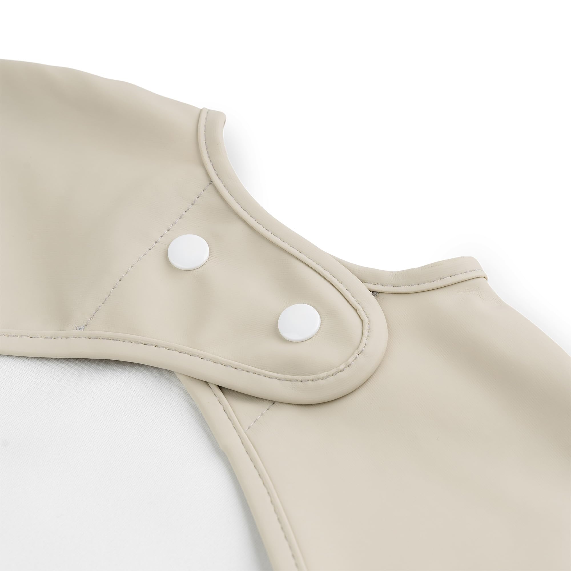 Baby Smock Bib with Sleeves – Waterproof, Durable, and Easy-Clean Long Sleeve Bib, Lalee Sand
