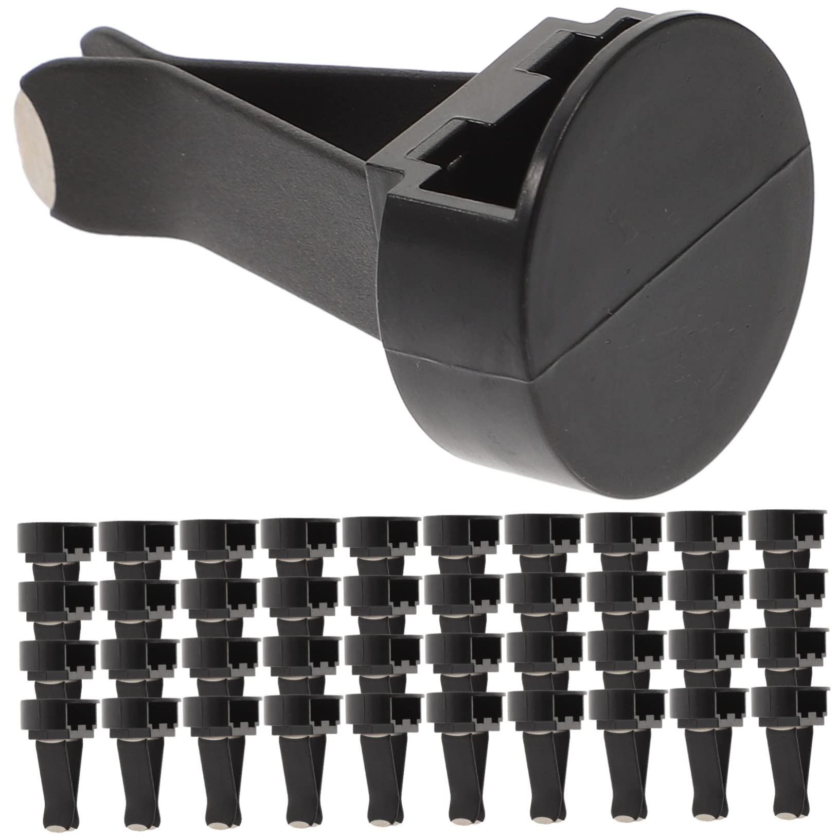 Clip per Bocchetta di Ventilazione Auto e Uso Pratico Accessori per Decorazione Auto 100 Pezzi in Metallo e Plastica, Clip Robuste e Decorative per Uscita Aria