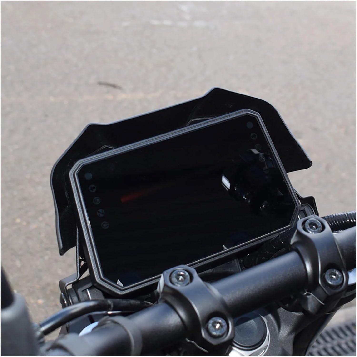 Motorcycle ABS Sport Windshield Visor Matt Windscreen Deflector Fi