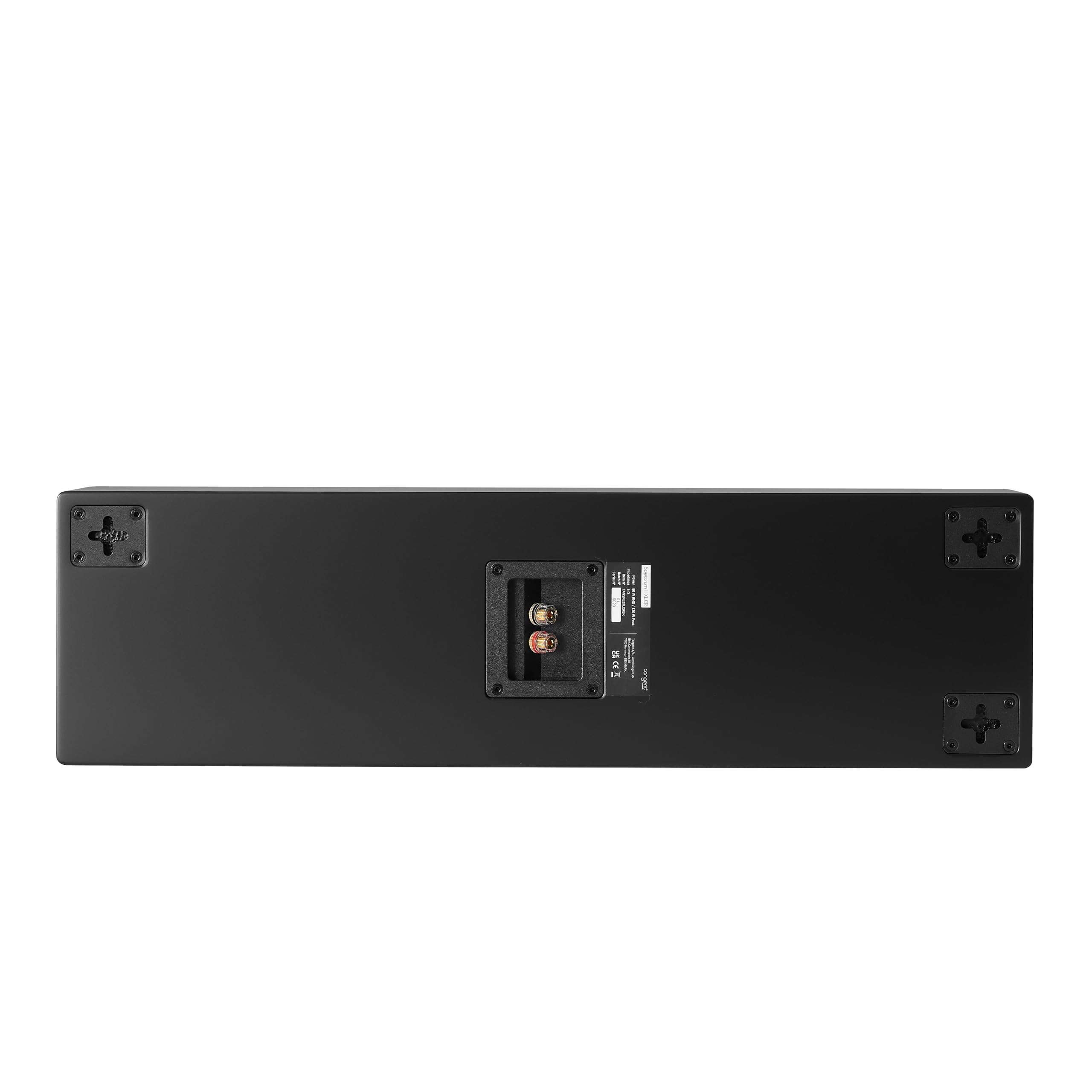 Tangent Spectrum II XLCR Enceinte LCR, noir - Design élégant, son clair, taille compacte