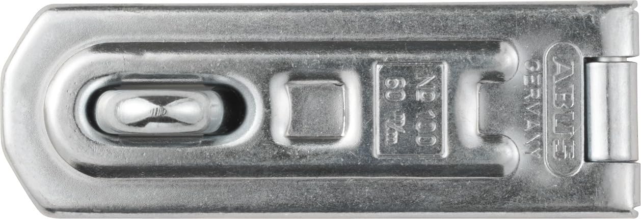 ABUS Hasp and Staple 100/60 - Device for Padlocks - for Smashing Doors - ABUS Security Level 4 - Silver