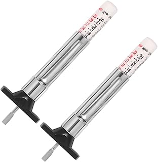 Tire Tread Depth Gauge, Tread Depth Gauge, Tire Gauges, Color Coded Tire Depth Gauge, Tire Tread Gauge, Tire Tread Depth Accurate Measurement Tools by PROND (White Type - 2PCS)