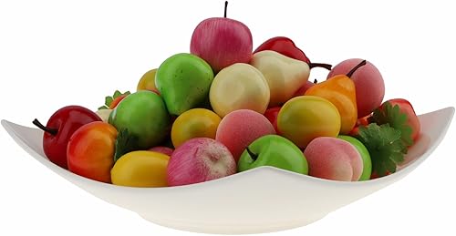 Miniatura 3 de Gresorth Mini fruta falsa manzana pera, tomate, melocotón, limón, fresa, juguete de cocina artificial, decoración de fiesta en el hogar