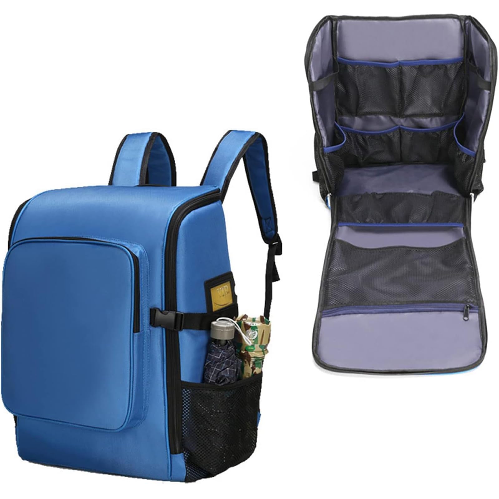 Puste apteczki pierwszej pomocy， Plecak pierwszej pomocy Oxford Tkanina wielokolorowa(Blue)