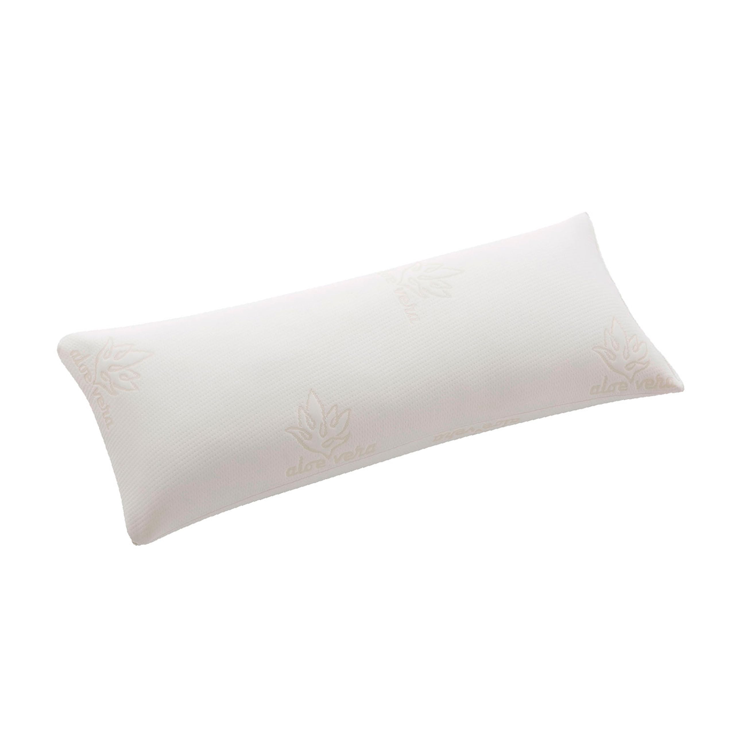 Donegal Collections – Memory Foam Pillow 135 Aloe Vera – Pillow 135 cm – Stretch Aloe Vera Fabric, 100% Viscoelastic Flakes – Medium-High Firmness, Thermoregulating Anti-Mite Made in Spain