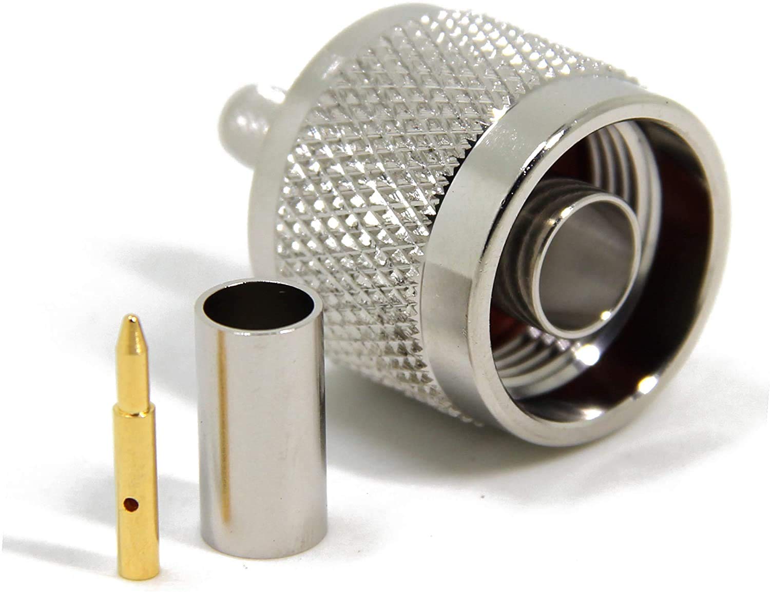 Buy 3AN Telecom N Male Crimp On Plug Connector for LMR-195 RG-58