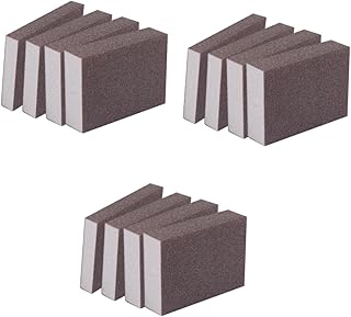 Angoily 12 Pcs Sandpaper Blocks Sanding Sponge for Wood Grit Sanding Blocks Sponge Emery Papers Simple