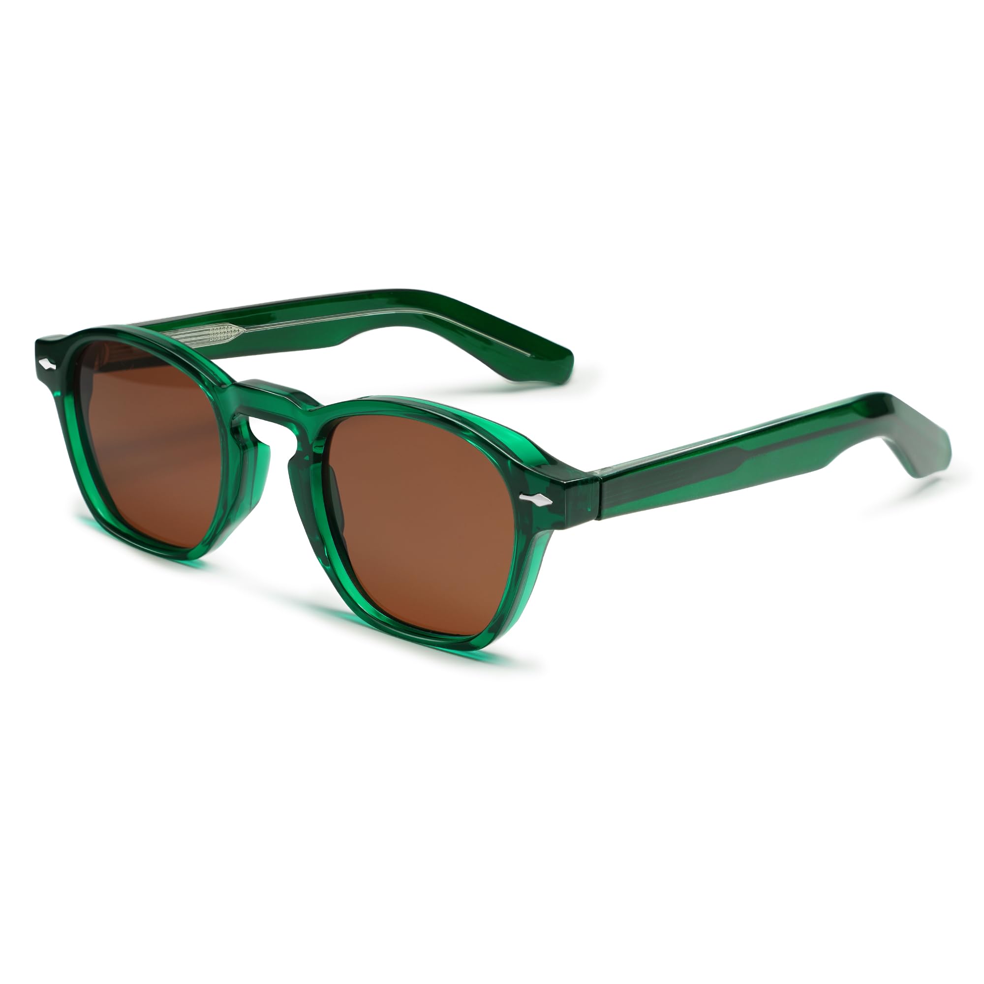 VANLINKER Retro Small Square Sunglasses for Men Women Thin Cube Shades Vintage Slim Frames Intellectual Style VL9774