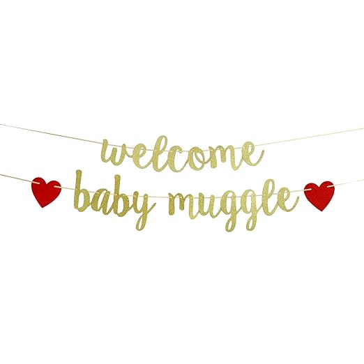 Welcome Baby Muggle Banner Baby Shower Party Supplies Welcome Little Welcome Baby Muggle Banner Baby Shower Party Supplies Welcome Little