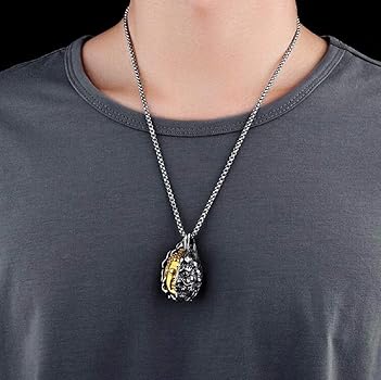 Amazon.co.jp: ネックレス 仏魔の一念 2面性 仏魔如来 彫刻 仏魔 仏