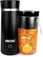 Homecraft Electric Iced Tea Maker with 2Qt Double Insulated Pitcher - Brew Sweet Tea & Cold Brew Coffee Fast, Black