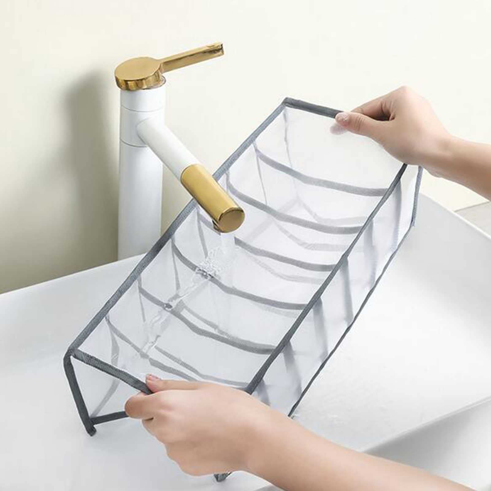 Organisateur de vêtements de tiroir de haute qualité, pliable de vêtements pliable laver le tiroir Organisateur Organisateur for jeans minces, Leggings, sous-vêtements, chaussettes, t-shirts (4 pièces