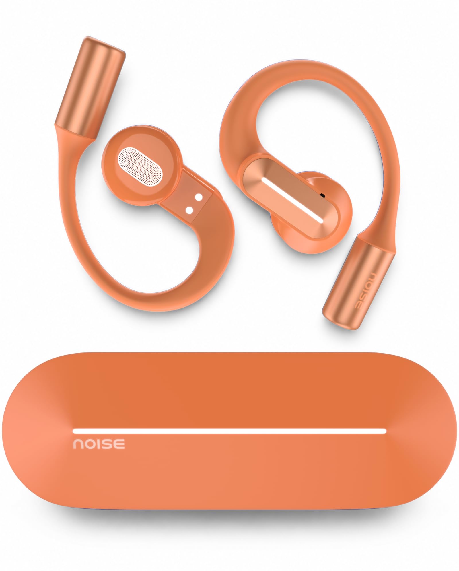 Noise Alt Buds Open Wireless Open-Ear Earbuds (2026), Red Dot Award-Winning Design, Hi-Res LHDC Audio, AI-Powered, Quad Mic ENC, App Support, Up to 35H Playtime, Bluetooth v6.0 (Chosen Orange)-image-33