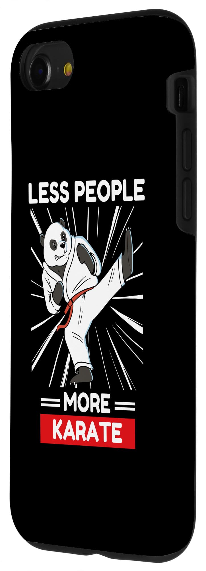 iPhone SE (2020) / 7 / 8 Cute Kawaii Panda Less People More Karate Case - Image 2