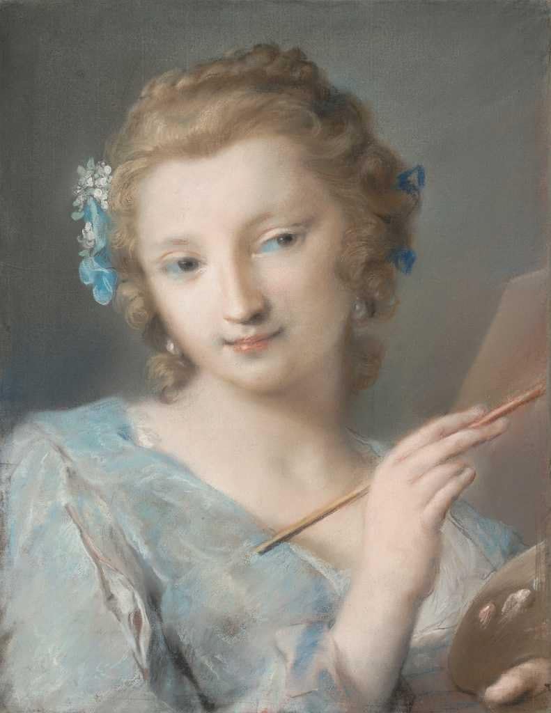 Art Print : Rosalba Carriera, Painting, 1730s, Historic Wall Décor : 11in x 14in