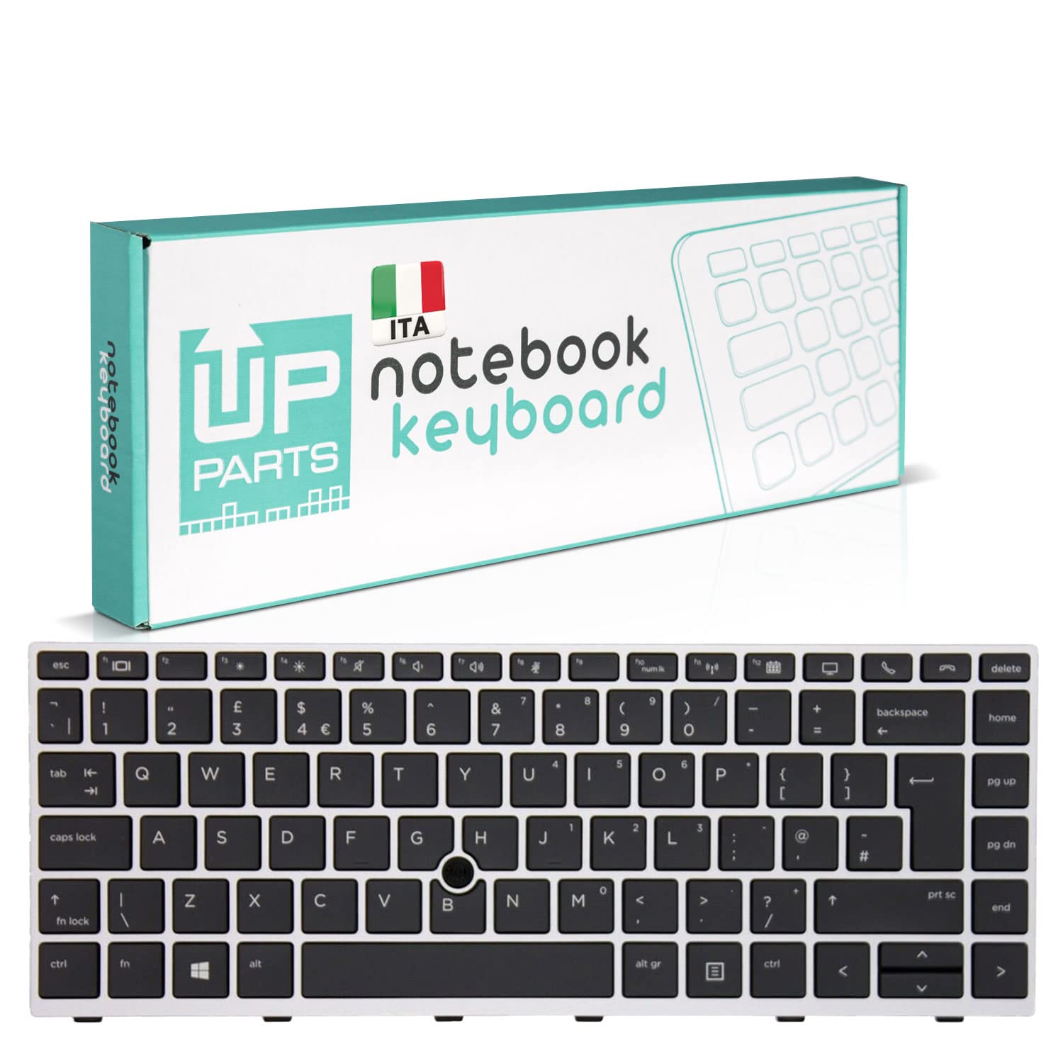 Tastiera Italiana per Notebook HP EliteBook 745 G5 840 G5 846 G5 840 G6 con Track Point e Retroilluminazione