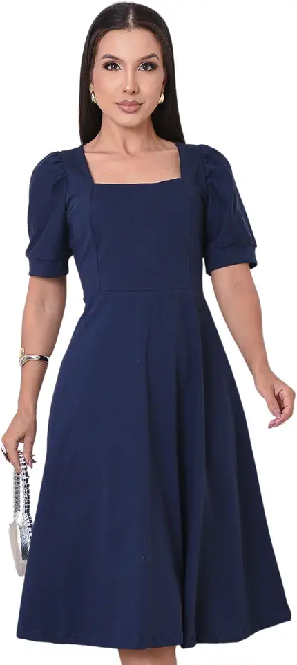 Vestido Midi Moda Modesta Evangelica
