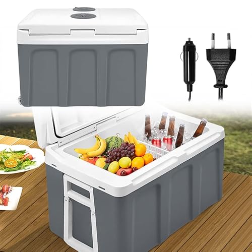 YUENFONG 48L Glacière Électrique Réfrigérateur avec Roues Glacière Électrique Glacière Voiture 12V 230V. pour voyage, voiture, camping (48L)