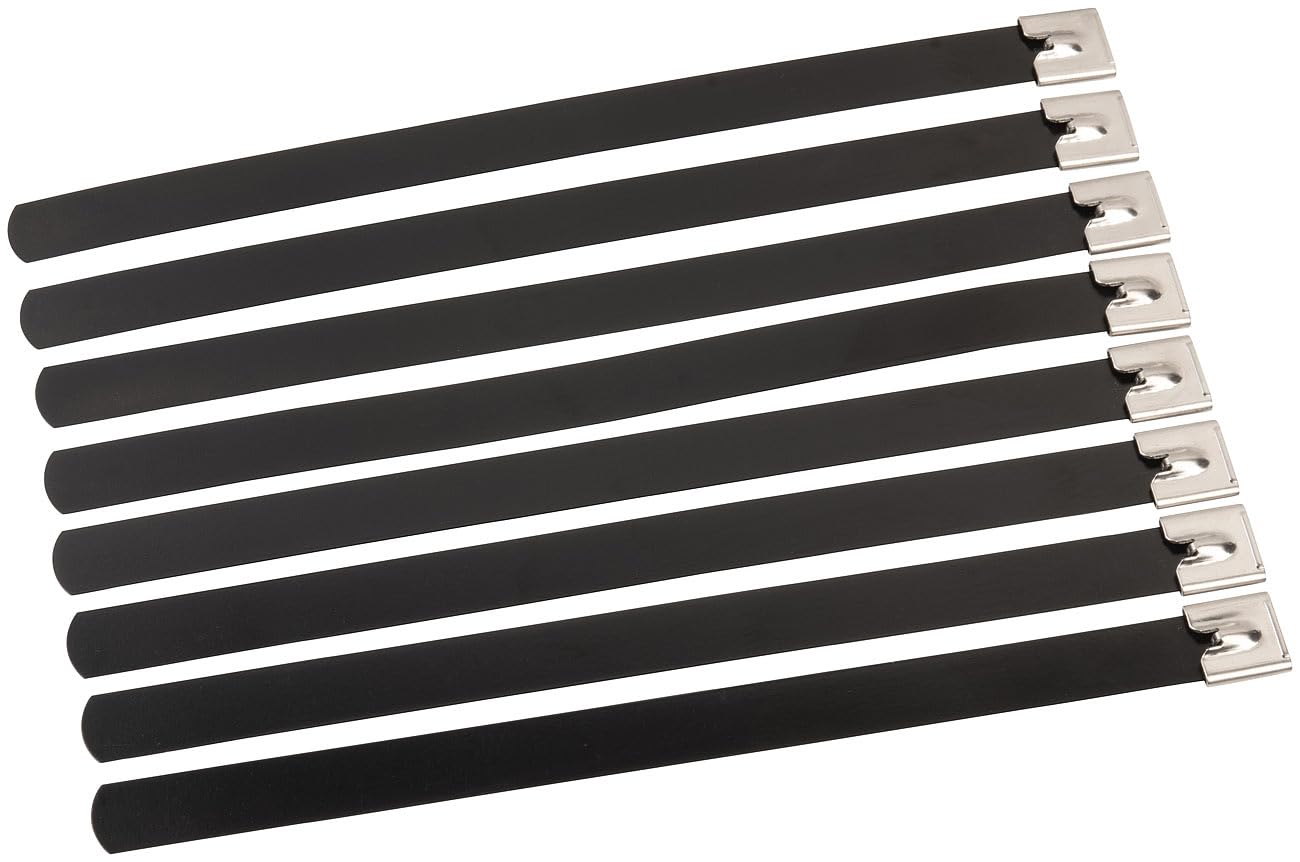 AGT Solar-Halterungen Balkon: 28er-Set Edelstahl-Montagebinder zur Befest. eines Solarmoduls (Solar-Halterung Balkon Geländer, Solarpanel-Befestigung)