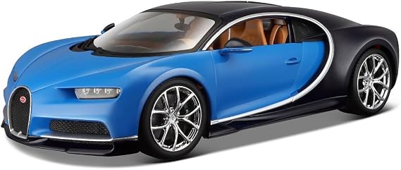 2016 Bugatti Chiron Blue 1/18 Diecast Model Car