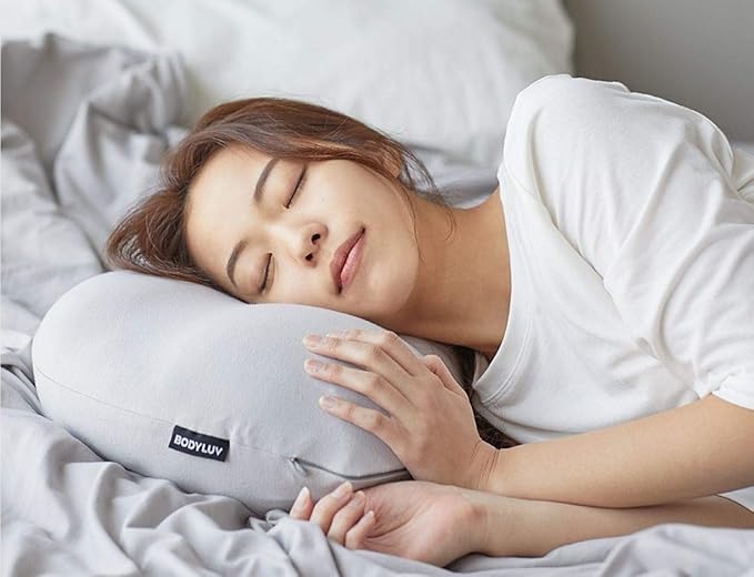 Bodyluv Premium Bed Pillow Super Soft Comfortable Relief For Neck Shoulder Pain Back Support Machine Easy Washable Sleeping With Micro Airballs 21 6 Inches X 12 9 Inches Cool Grey Amazon Ca Home