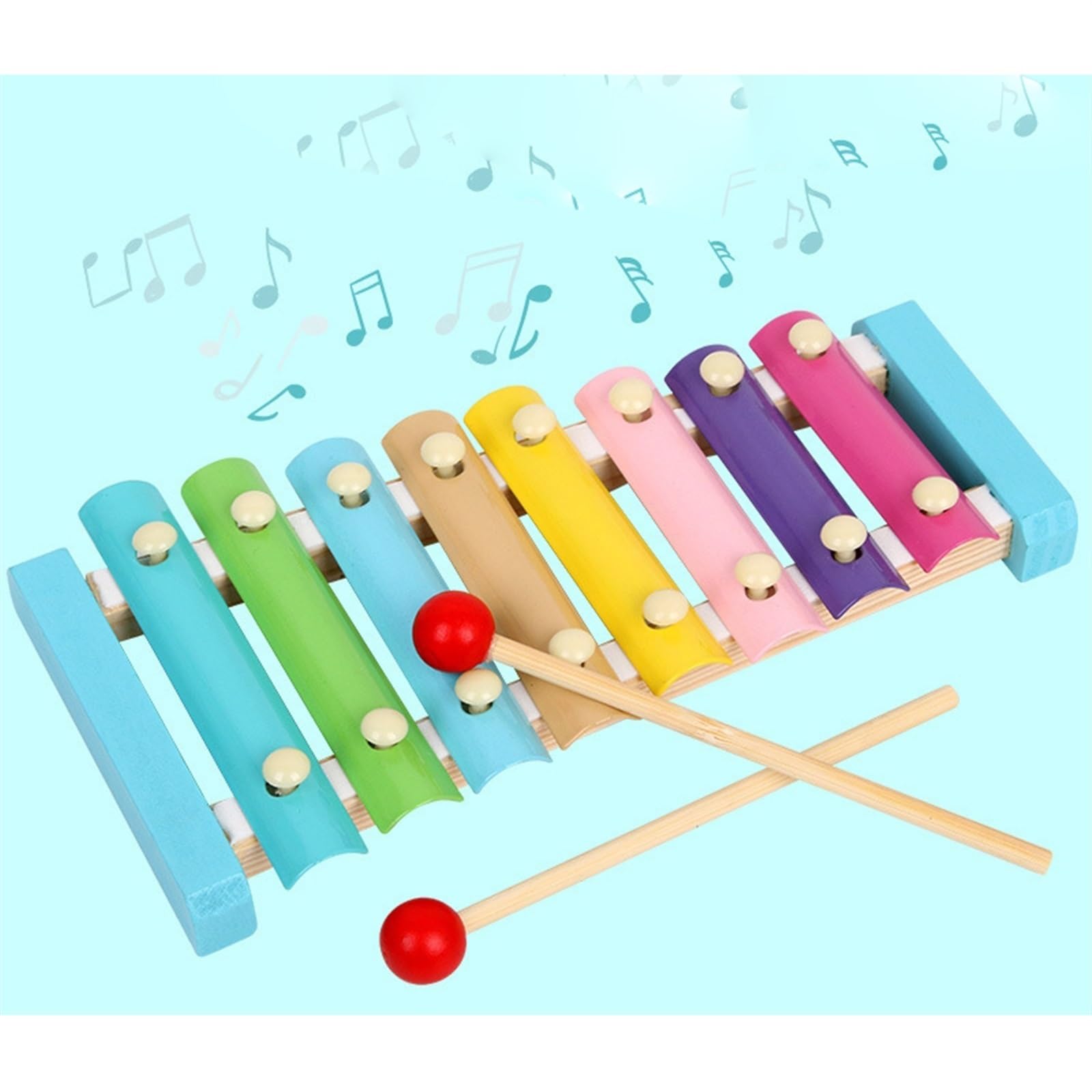 Xylophone Instrument De Percussion Xylophone Professionnel En Bois À Huit Tons Avec Un Son Magnifique